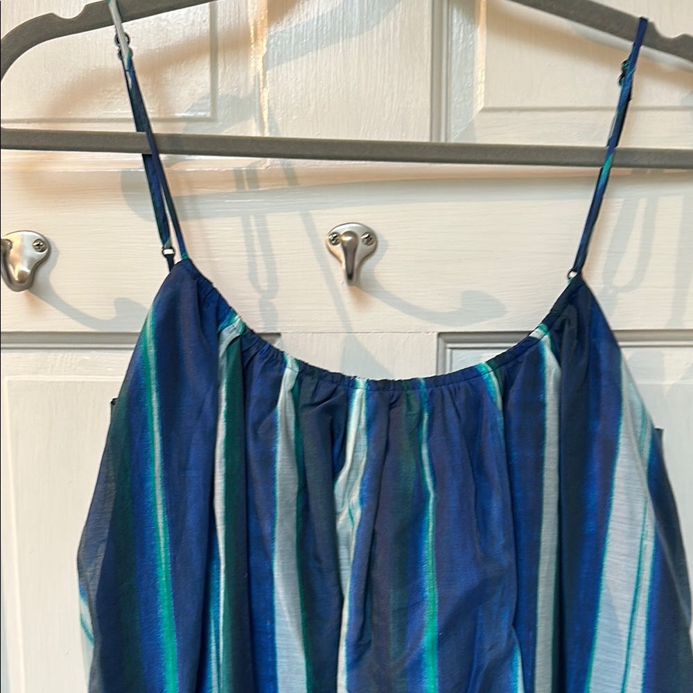 Banana Republic Blue and Green Maxi Dress